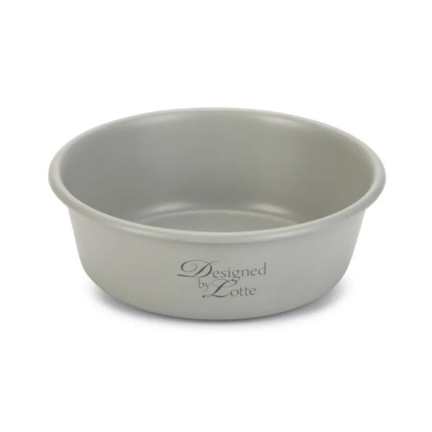 Designed by Lotte Feri Comedouro de Aço Inoxidável Cinzento Claro para cães
