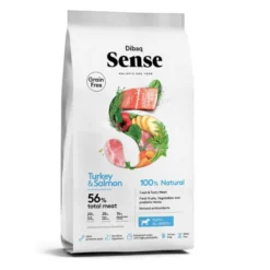 Dibaq Sense Grain Free Salmão e Peru Ração para cachorros