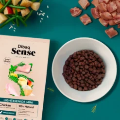 Dibaq Sense Low Grain Light & Senior Mini Ração de Frango para cães