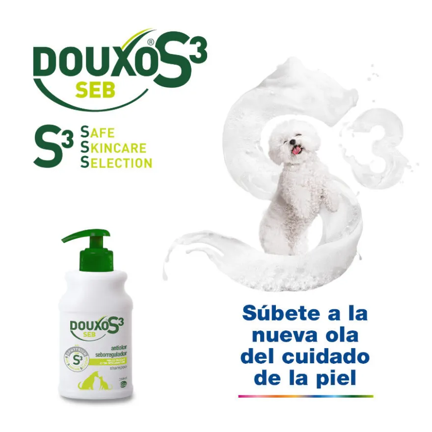 Douxo S3 Seb Champô Pele Oleosa para cães e gatos