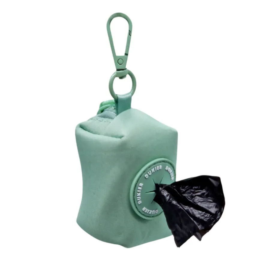 Dukier Porta-sacos cor verde para cães