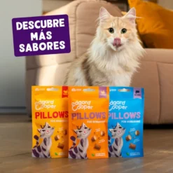 Edgard & Cooper Bocaditos Pillows de salmão para gatos