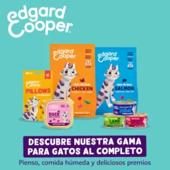 Edgard & Cooper Bocaditos Pillows de salmão para gatos