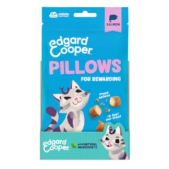 Edgard & Cooper Bocaditos Pillows de salmão para gatos