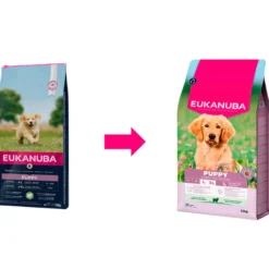 Eukanaba Puppy Cordeiro e Arroz para Raças Grandes
