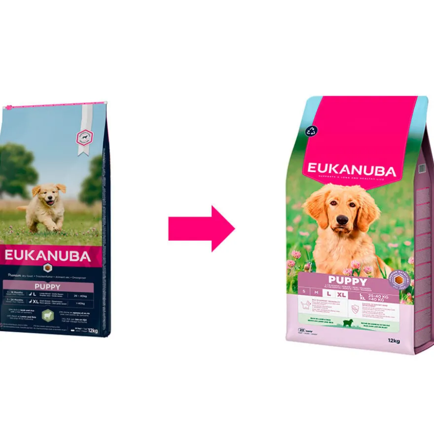 Eukanaba Puppy Cordeiro e Arroz para Raças Grandes