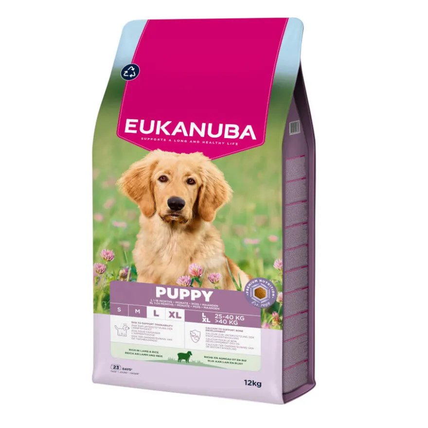 Eukanaba Puppy Cordeiro e Arroz para Raças Grandes