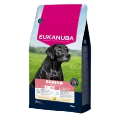 Eukanuba Senior Ração de frango para cães de raças grandes e gigantes
