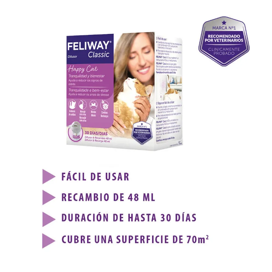 Feliway Classic Difusor e Recarga calmante para Gatos