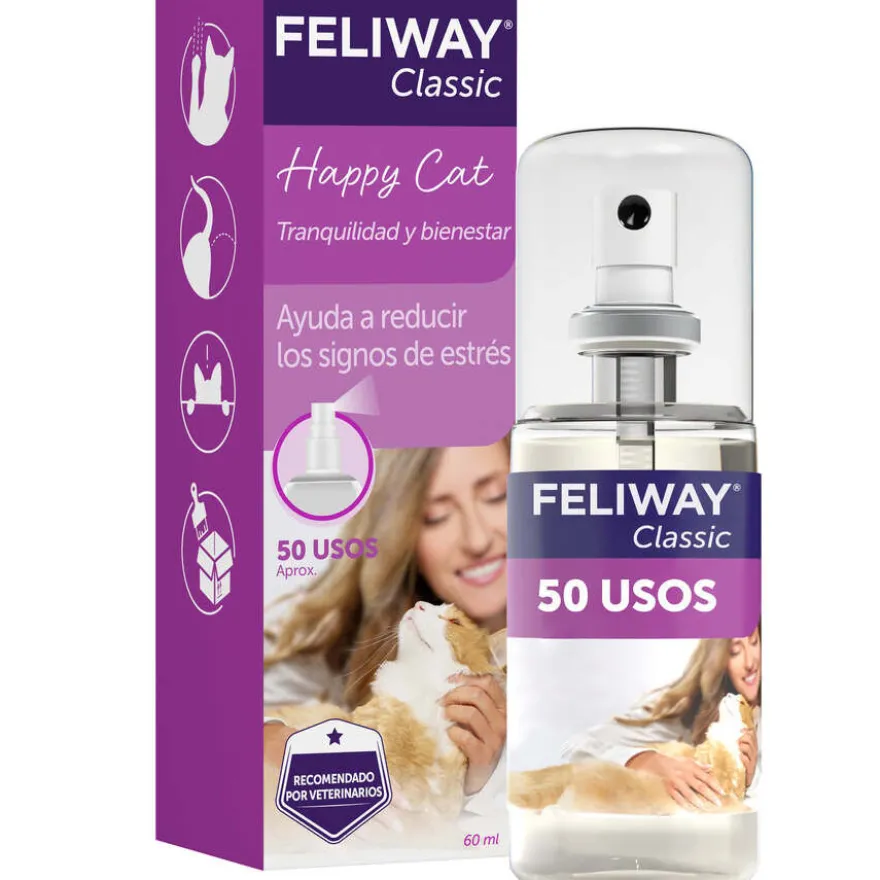 Feliway Spray com feromonas tranquilizantes para gatos