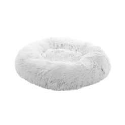Flamingo Alba Redonda Branca cama para cães e gatos