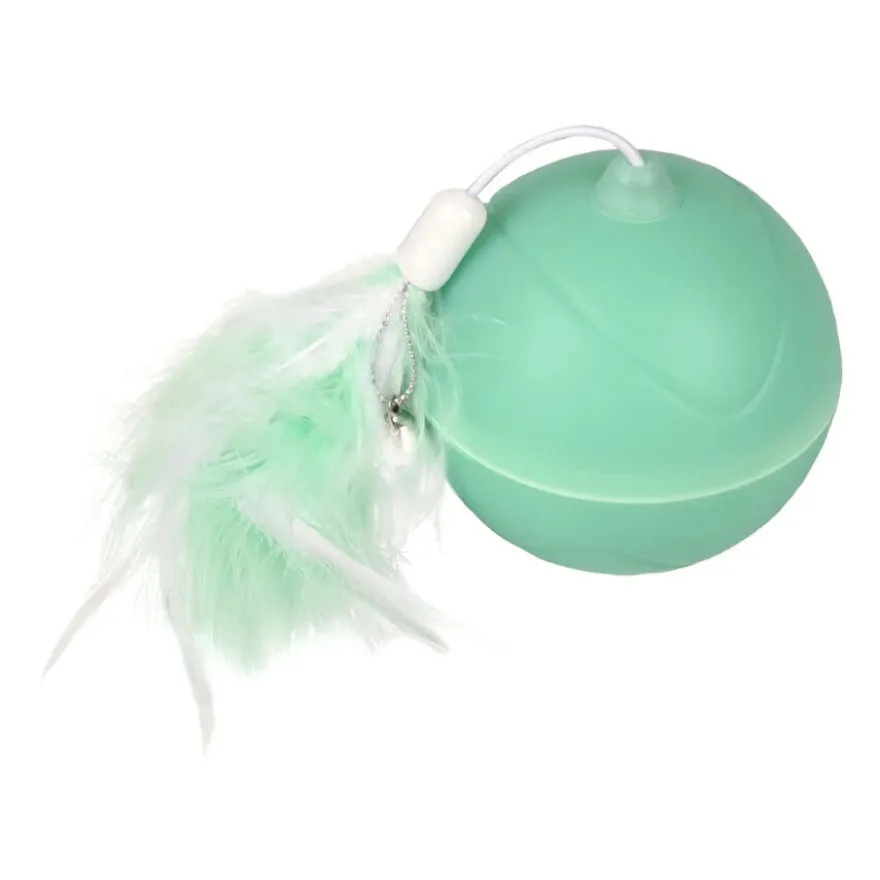 Flamingo bola interativa para gatos cor Verde