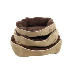 Flamingo Chipz Retangular Castanha cama alcofa para cães