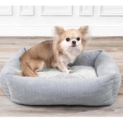 Flamingo Colette Retangular Azul cama alcofa para cães