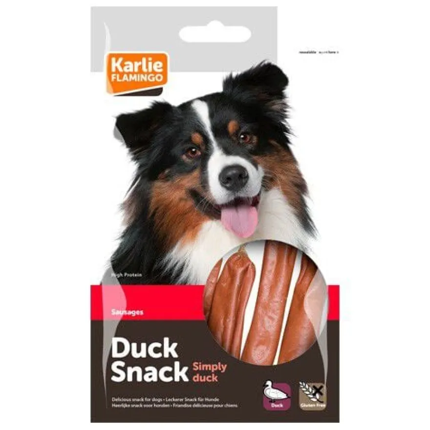 Flamingo Linguiças de Pato para cães