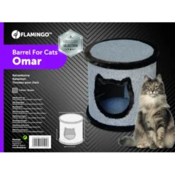 Flamingo Omar Cama Túnel Castanha para gatos