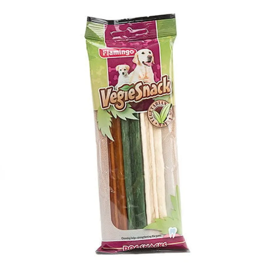 Flamingo Vegie snack dentário para cães