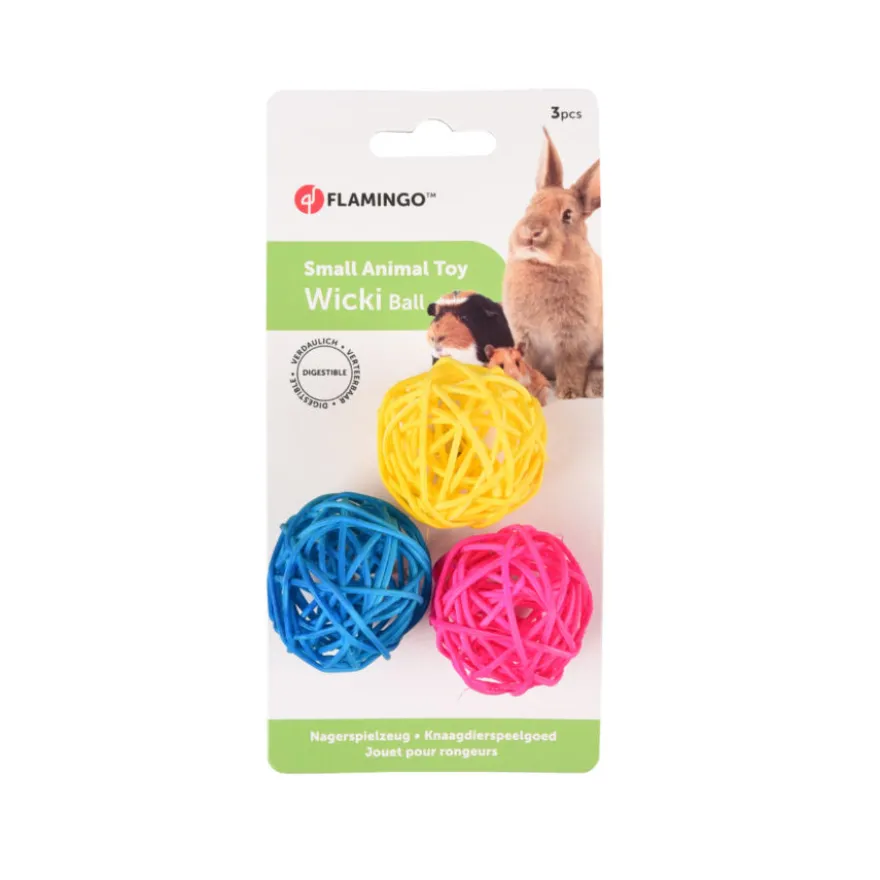 Flamingo Wicki Pack de bolas Brinquedo para roedores