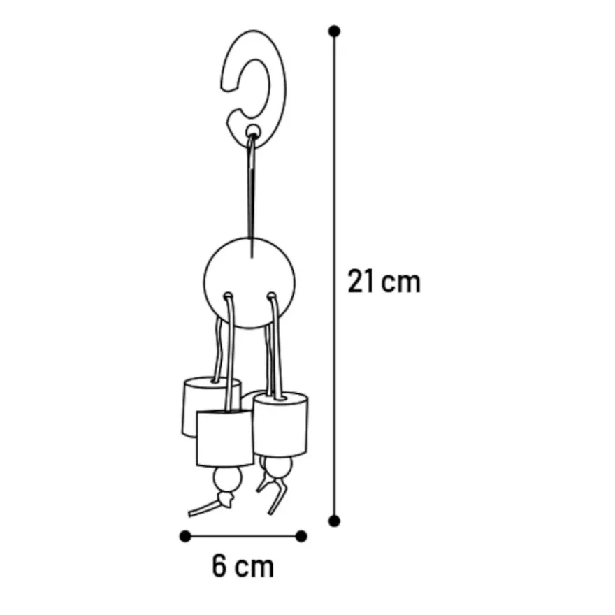 Flamingo Yalu Mistura Brinquedo Suspenso para roedores