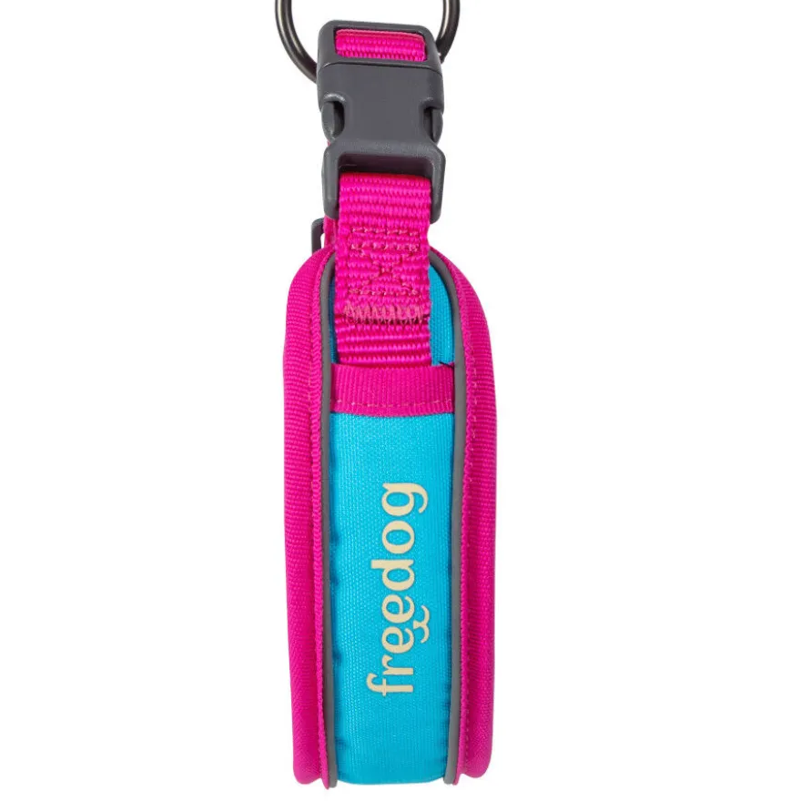 Freedog Cool Pro Tech Coleira Desportiva Fúscia para cães