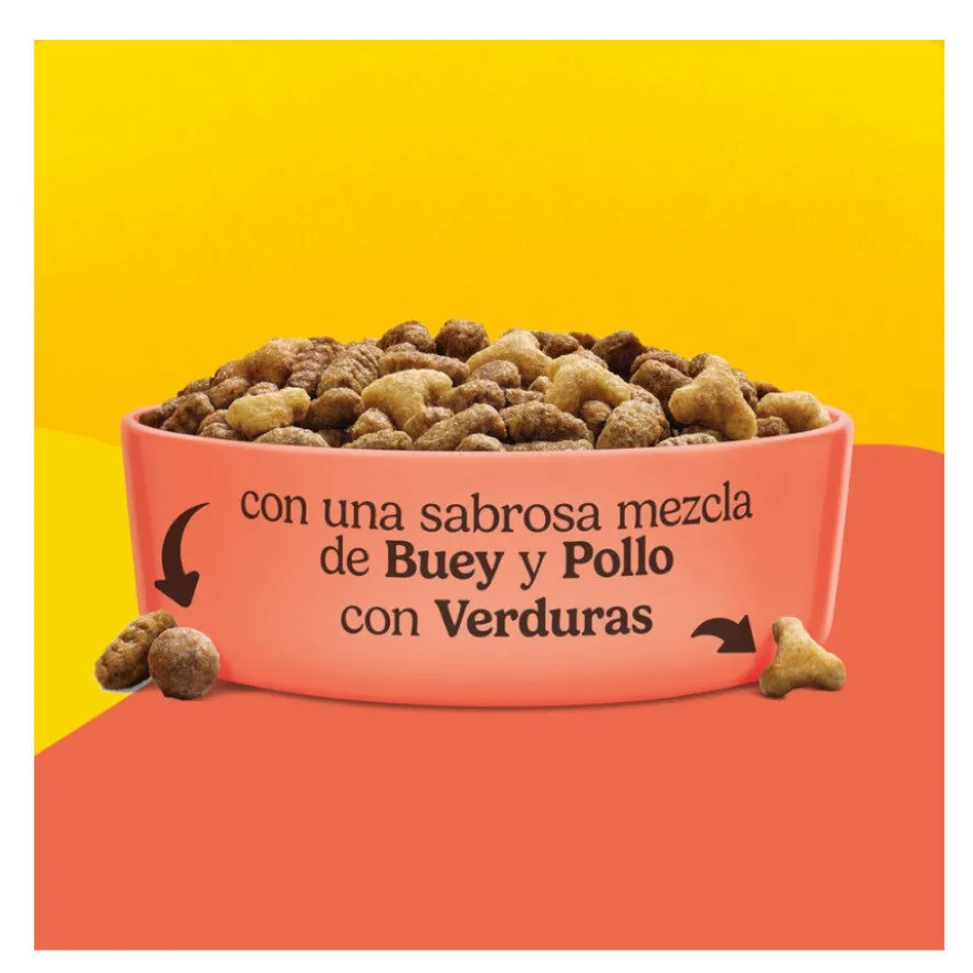 Friskies Adult Vaca, Frango e Legumes ração para gatos