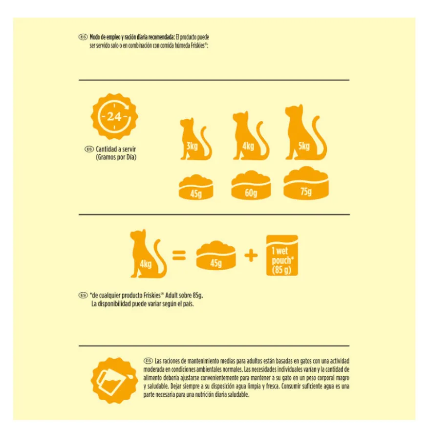 Friskies Adult Vaca, Frango e Legumes ração para gatos