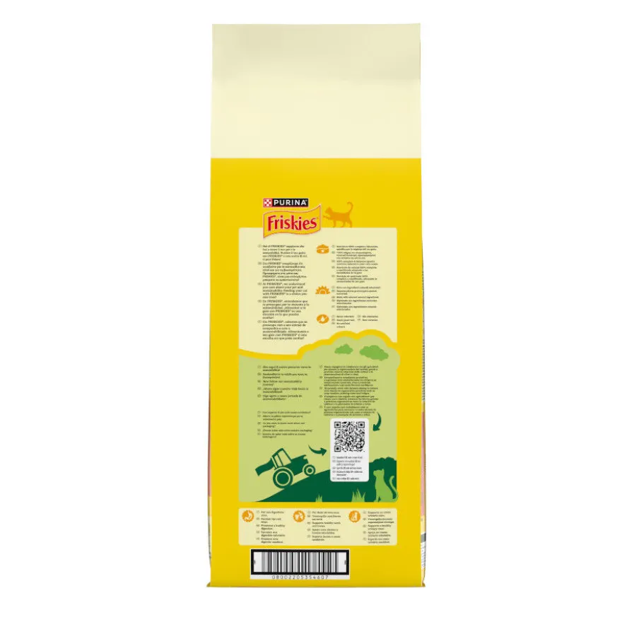 Friskies Adult Vaca, Frango e Legumes ração para gatos
