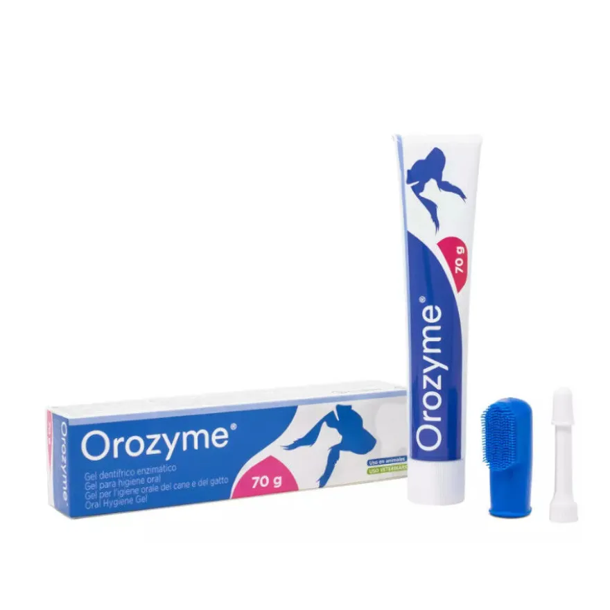 Gel dentífrico Esteve Orozyme para cães e gatos