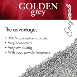 Golden Grey Areia Fina Aglomerante para gatos