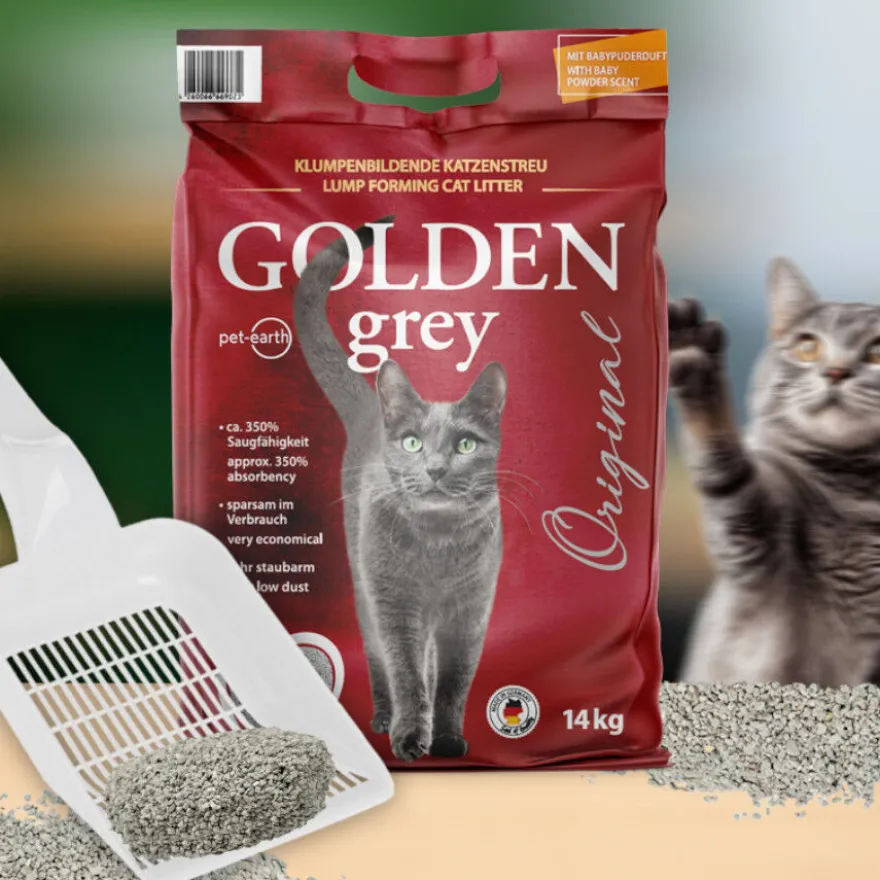 Golden Grey Areia Fina Aglomerante para gatos