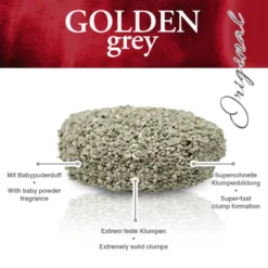 Golden Grey Areia Fina Aglomerante para gatos