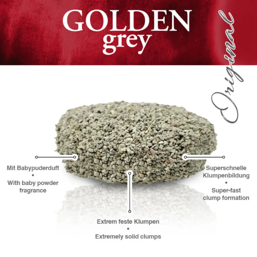 Golden Grey Areia Fina Aglomerante para gatos