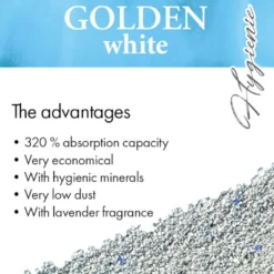 Golden White Areia Aglomerante para gatos