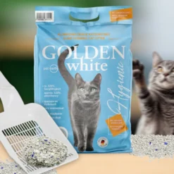 Golden White Areia Aglomerante para gatos