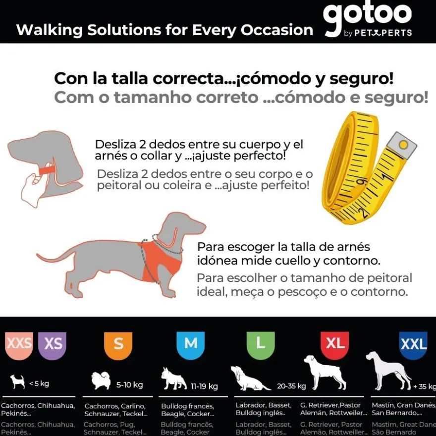 Gotoo Coleira estampada caveira preta para cães