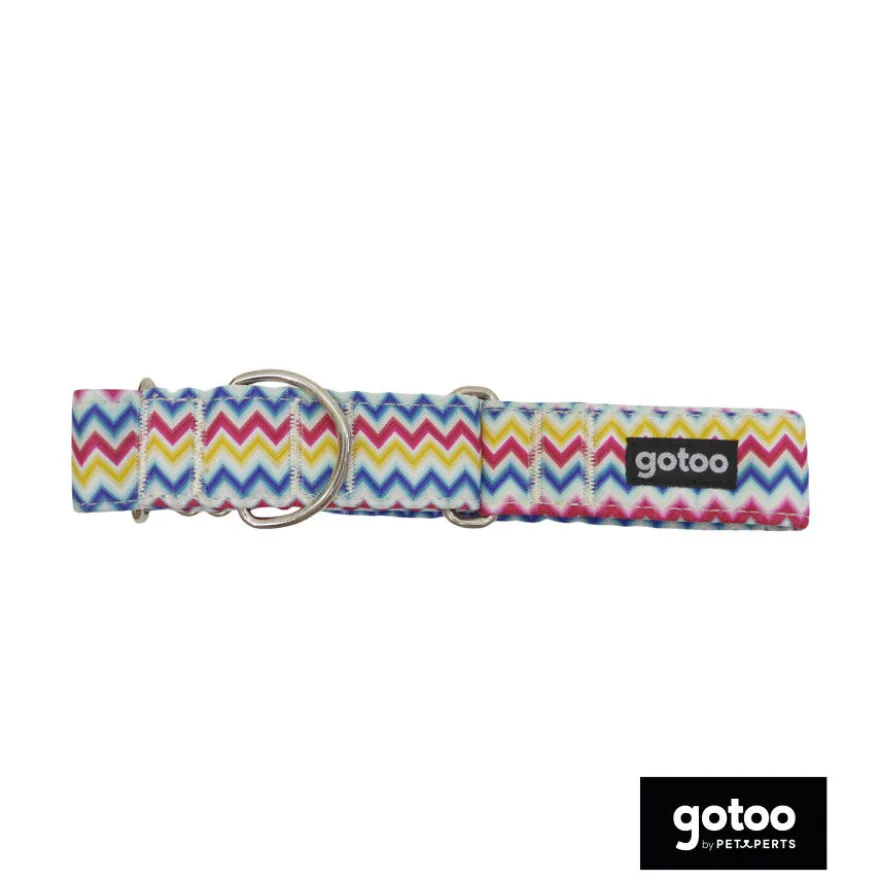 Gotoo Coleira estampada colorida para cães