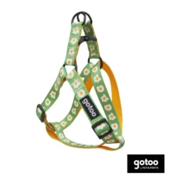 Gotoo Coleira estampada verde para cães