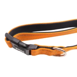 Gotoo Coleira refletora de nylon laranja para cães