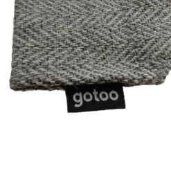 Gotoo Conjunto Bandana e Gravata espinha cinza para cães