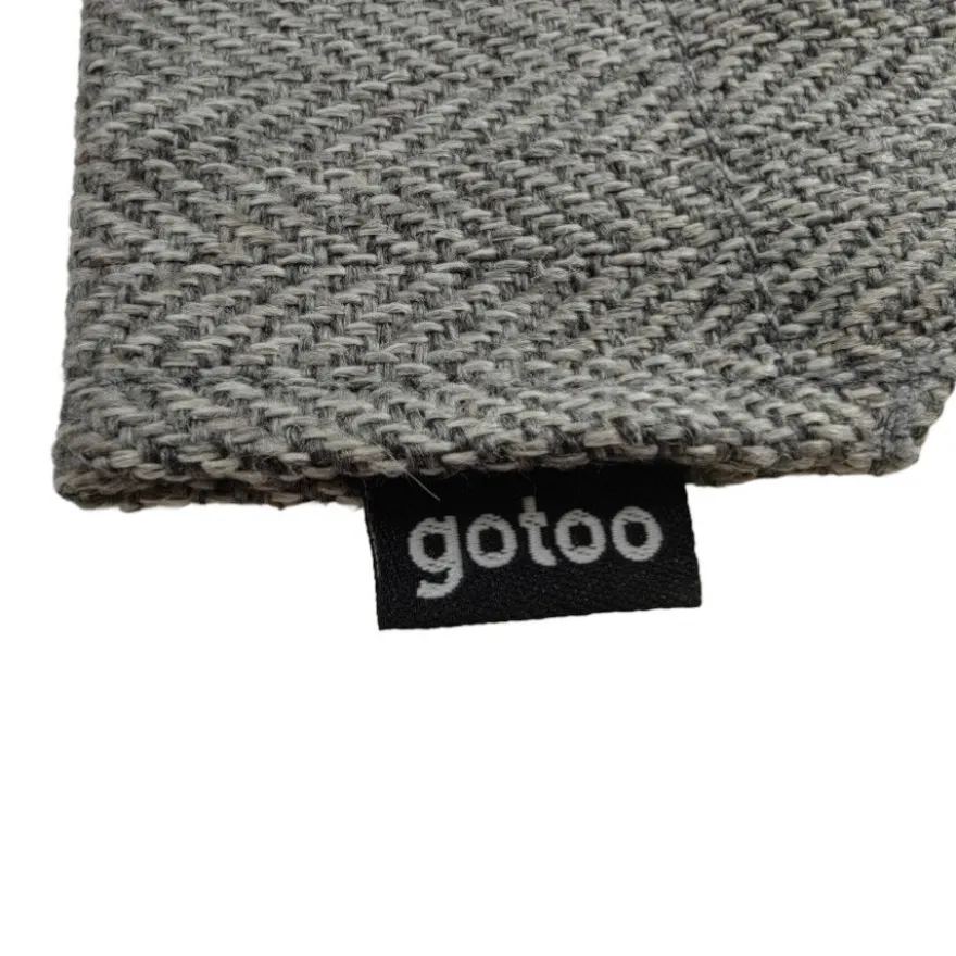 Gotoo Conjunto Bandana e Gravata espinha cinza para cães