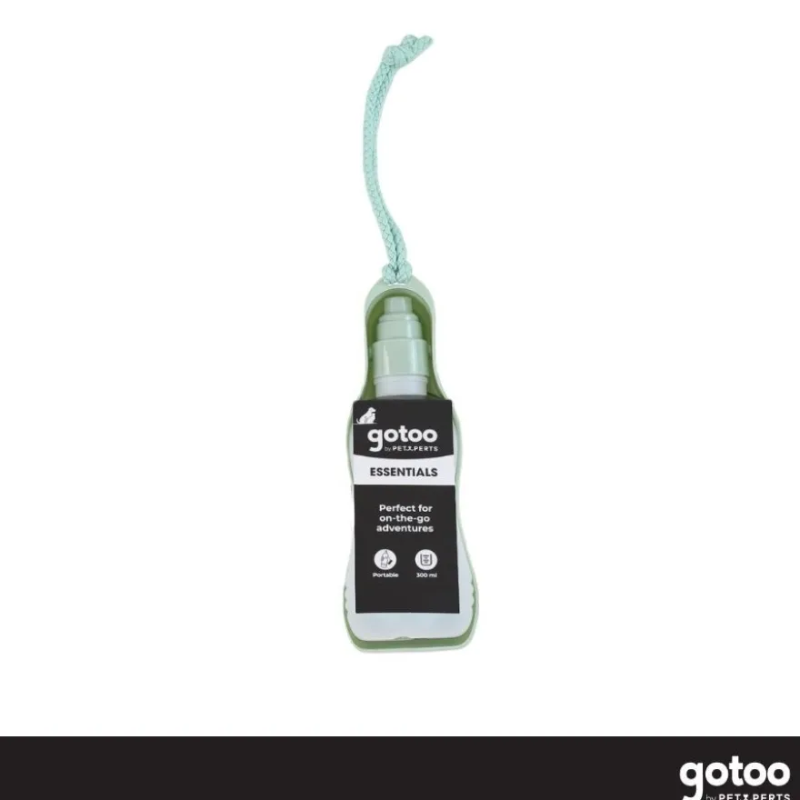 Gotoo Garrafa Bebedouro Portátil em Plástico Verde para cães e gatos