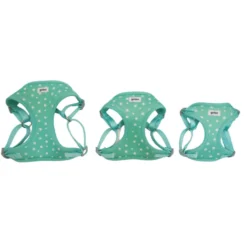 Gotoo Peitoral estampado estrelas verde menta para cães