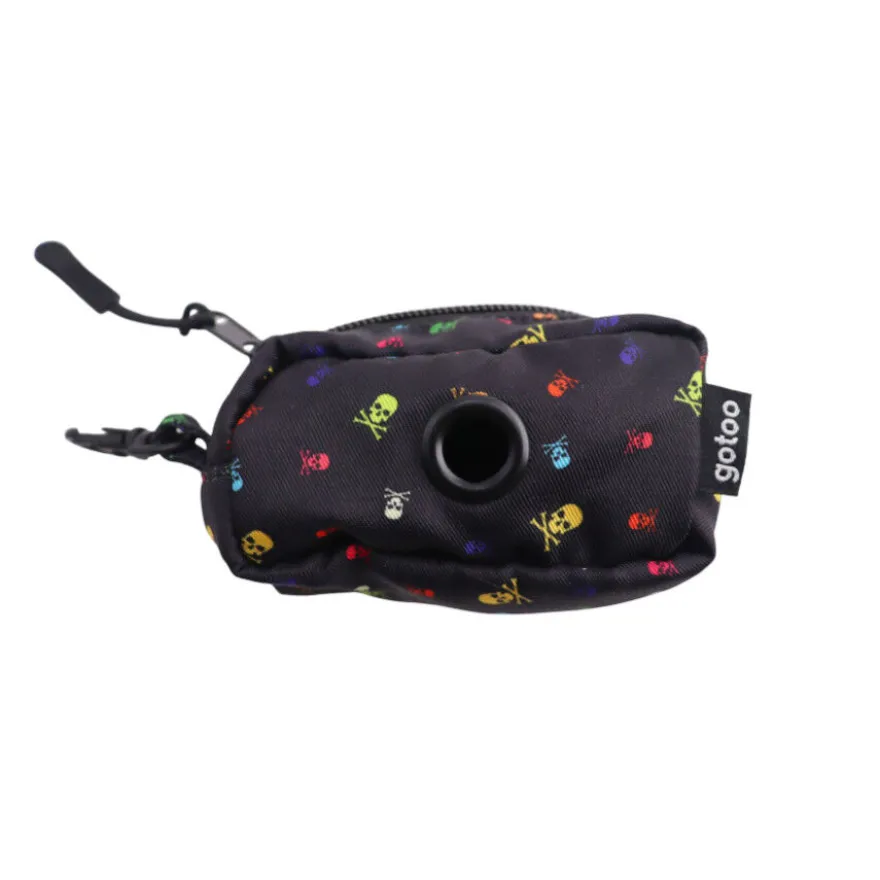 Gotoo Porta saco estampado cinza para cães