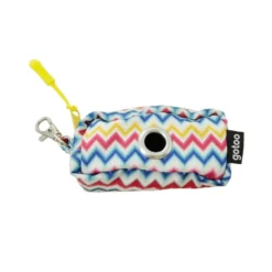 Gotoo Porta-sacoscom estampado de riscas zig-zag para cães
