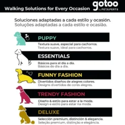 Gotoo Porta-sacoscom estampado de riscas zig-zag para cães
