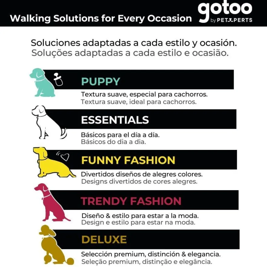 Gotoo Porta-sacoscom estampado de riscas zig-zag para cães