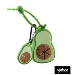 Gotoo Porta-sacos de silicone avocado para cães