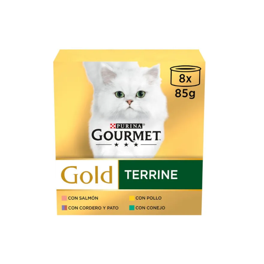 Gourmet Gold Alimento húmido de carnes em terrine para gatos