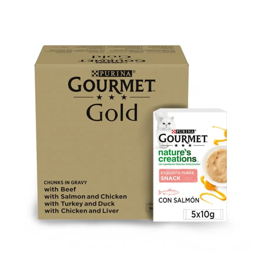 Gourmet Multipack de Alimento Húmido com pedaços em molho para gatos adultos