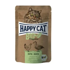 Happy Cat Bio Saqueta com frango e pato em molho para gatos